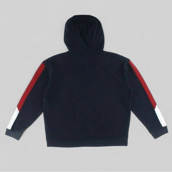 Tommy Hilfiger Vented Half-Zip Womens Active Hoodies Size M Black/Red NWOT - Picture 2 of 9